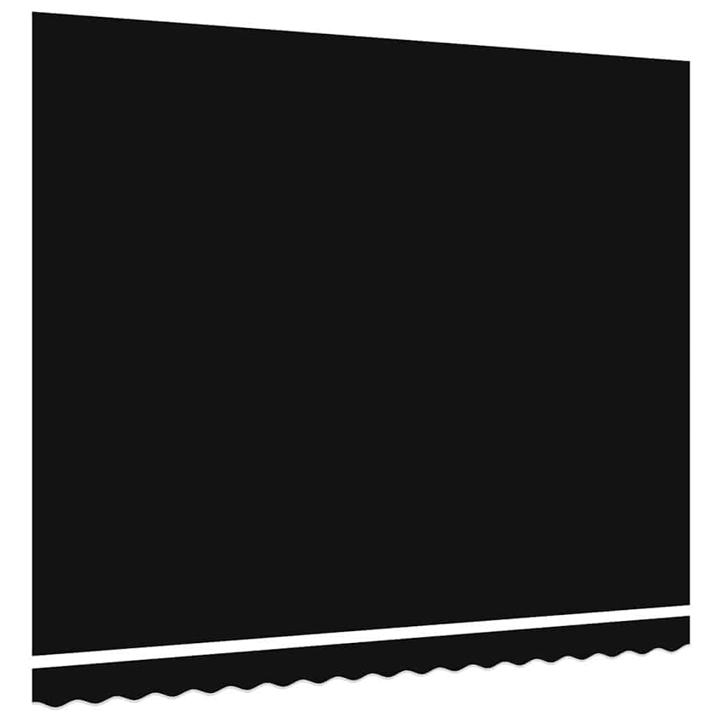 Vervangingsdoek voor zonnescherm Zwart 380 x 345 cm Polyester