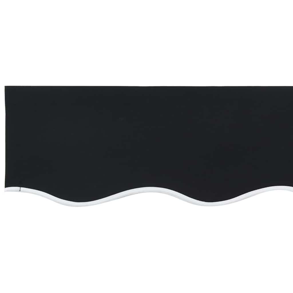 Vervangingsdoek voor zonnescherm Zwart 480 x 295 cm Polyester