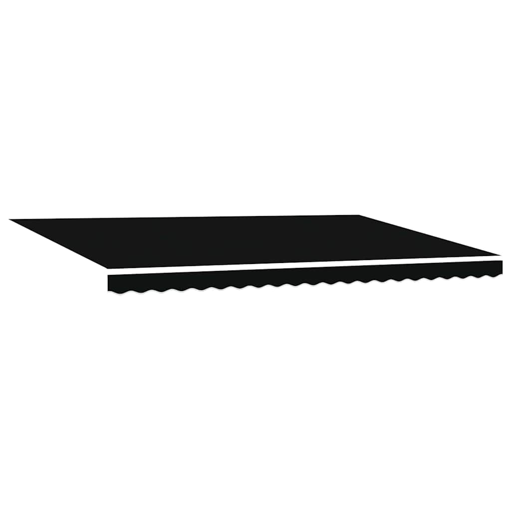 Vervangingsdoek voor zonnescherm Zwart 480 x 295 cm Polyester