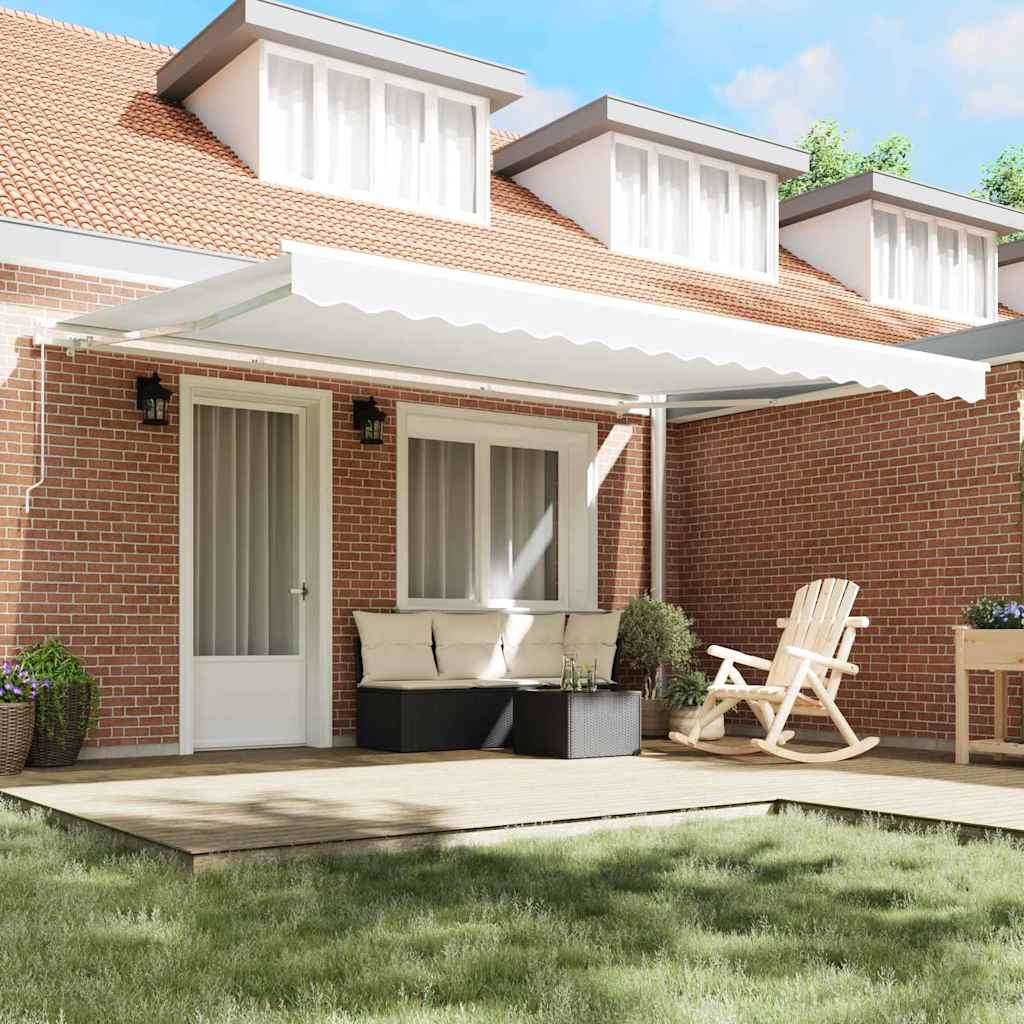 Vervangingsdoek voor zonnescherm Wit 430 x 345 cm Polyester is nu te koop bij PeponiXL, paradijselijk wonen!