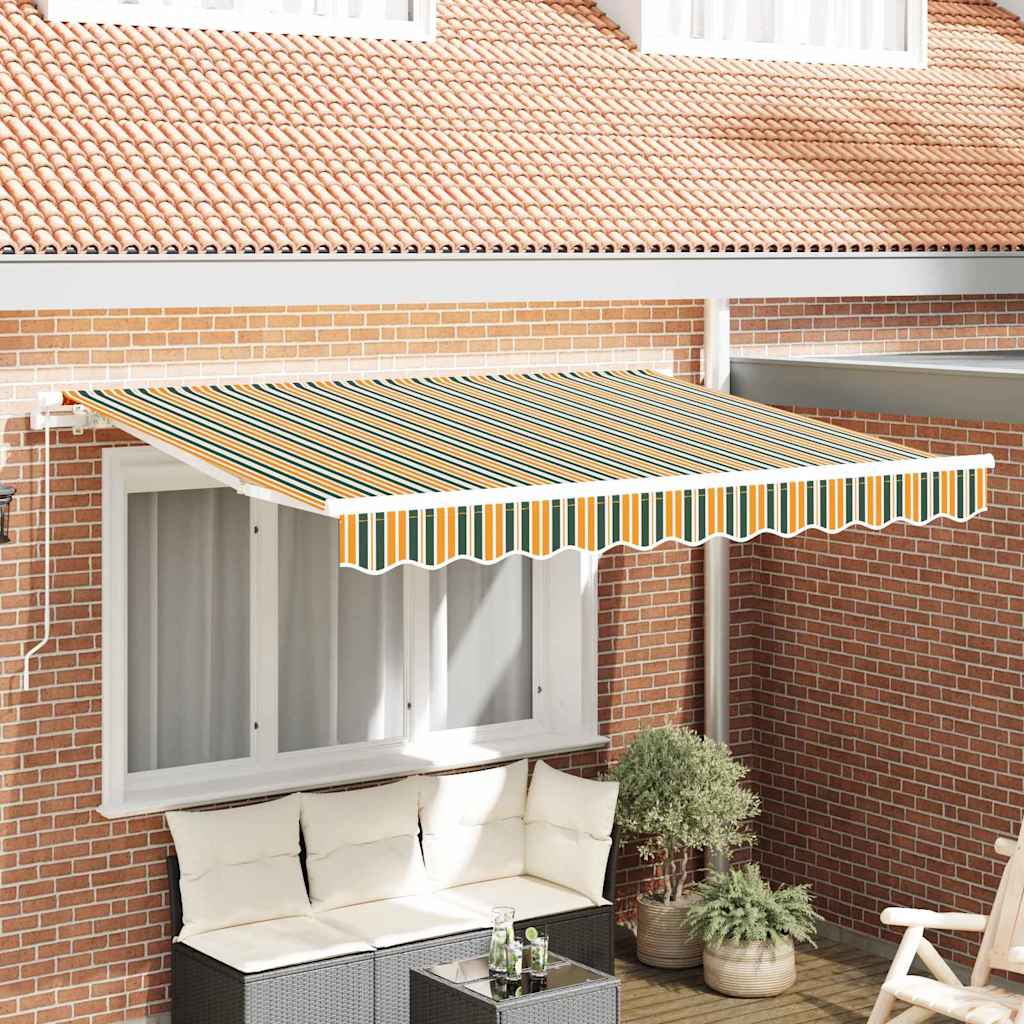 Vervangingsdoek voor zonnescherm Groen en geel 3,5 x 2,5 m is nu te koop bij PeponiXL, paradijselijk wonen!