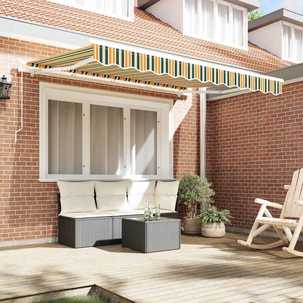 Vervangingsdoek voor zonnescherm Groen en geel 3,5 x 2,5 m is nu te koop bij PeponiXL, paradijselijk wonen!