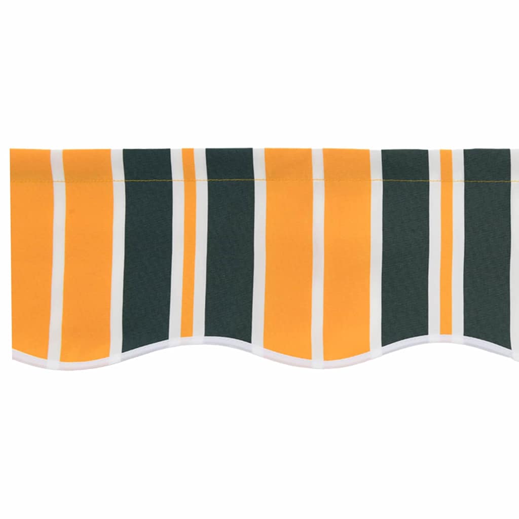 Vervangingsdoek voor zonnescherm Groen en geel 580 x 295 cm is nu te koop bij PeponiXL, paradijselijk wonen!