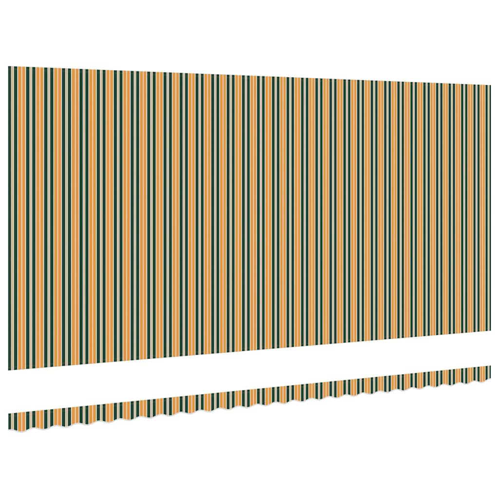 Vervangingsdoek voor zonnescherm Groen en geel 580 x 345 cm is nu te koop bij PeponiXL, paradijselijk wonen!