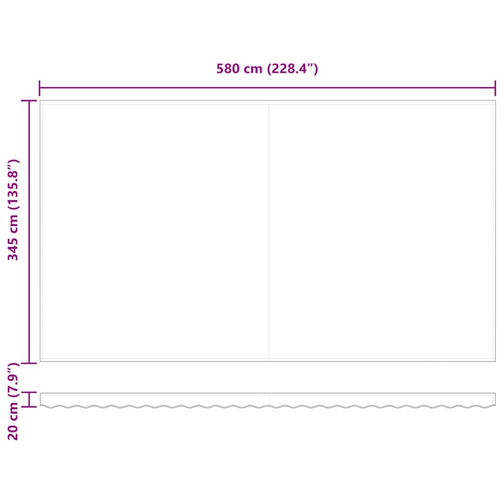 Vervangingsdoek voor zonnescherm Groen en geel 580 x 345 cm is nu te koop bij PeponiXL, paradijselijk wonen!