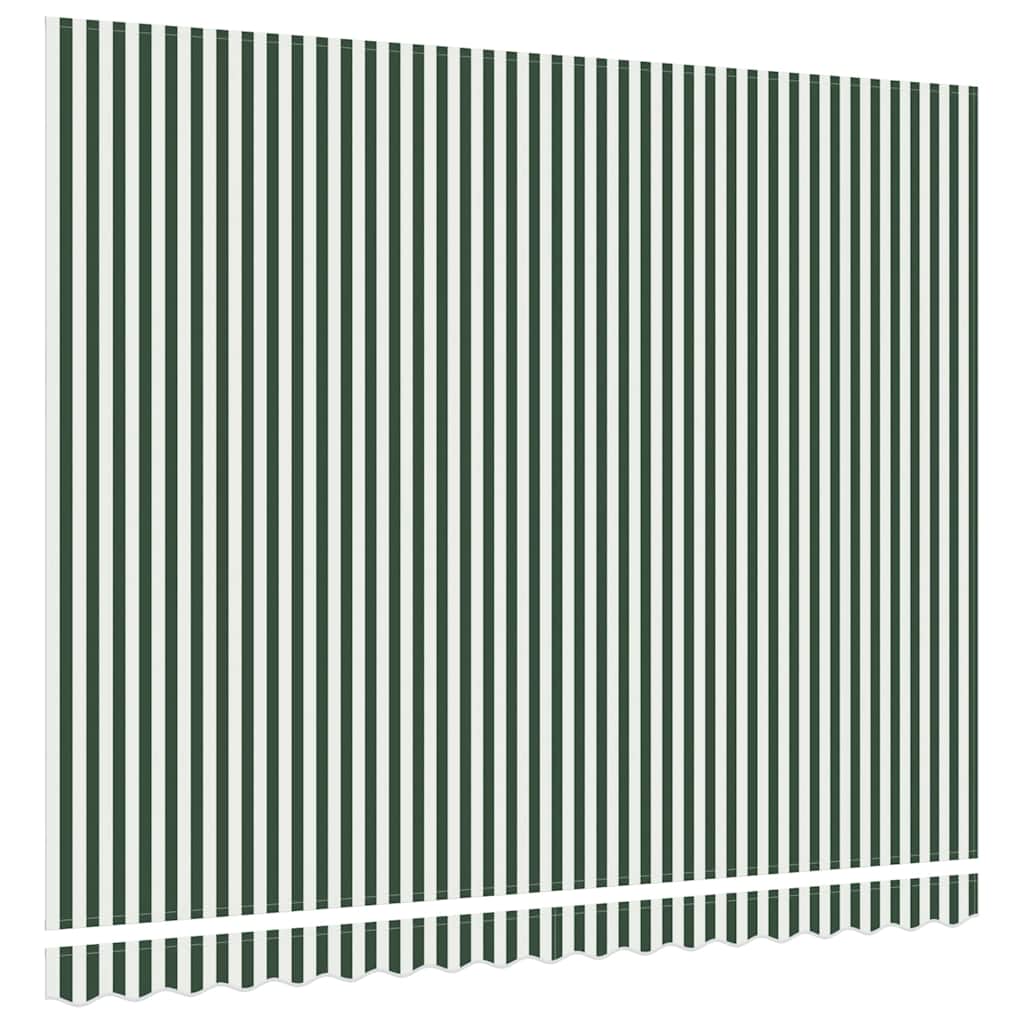 Vervangingsdoek voor zonnescherm Groen en Wit 380 x 295 cm is nu te koop bij PeponiXL, paradijselijk wonen!
