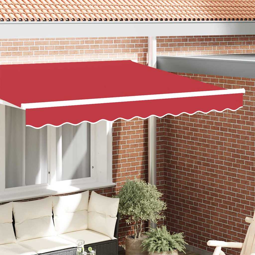 Vervangende markies volant Rood 230 x 20 cm Polyester