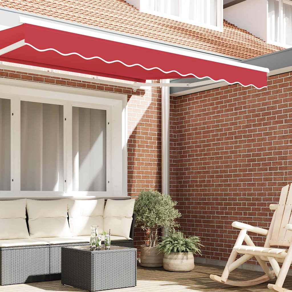 Vervangende markies volant Rood 230 x 20 cm Polyester
