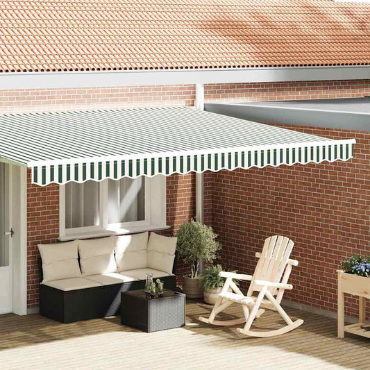 Markies Valance Groen en Wit 430 x 20 cm Canvas is nu te koop bij PeponiXL, paradijselijk wonen!