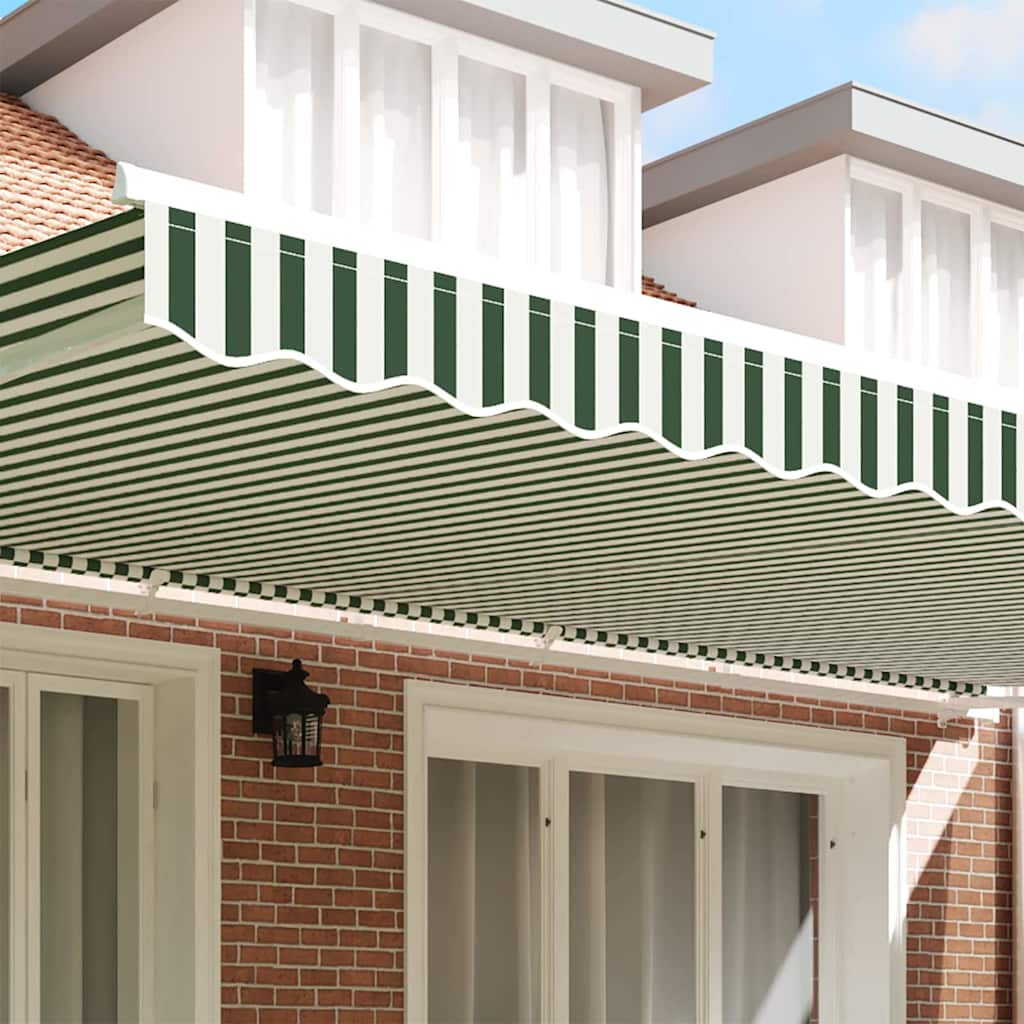 Markies Valance Groen en Wit 580 x 20 cm Canvas is nu te koop bij PeponiXL, paradijselijk wonen!