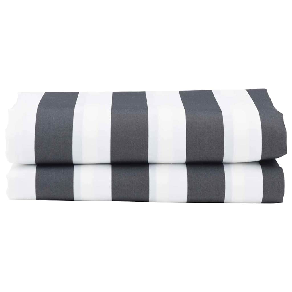 Vervangingsdoek voor zonnescherm Antraciet en Wit 1000 x 160 cm is nu te koop bij PeponiXL, paradijselijk wonen!