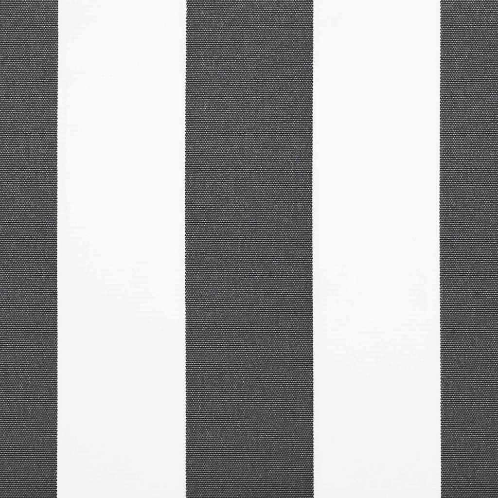 Vervangingsdoek voor zonnescherm Antraciet en Wit 1000 x 160 cm is nu te koop bij PeponiXL, paradijselijk wonen!