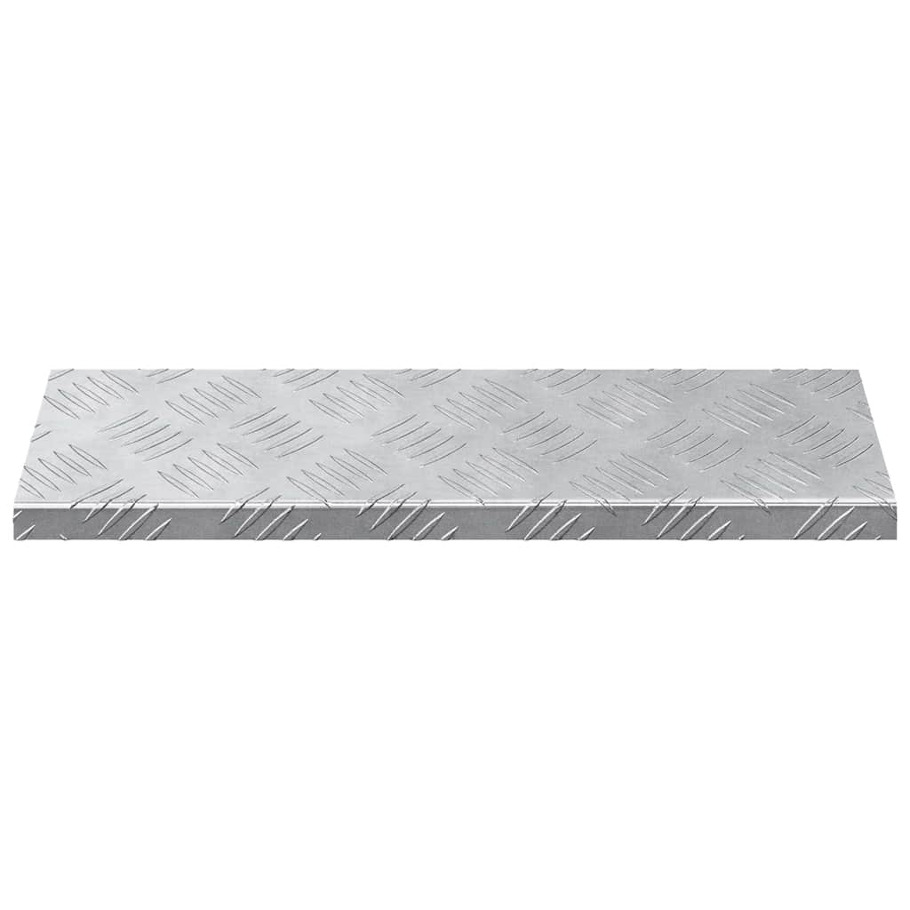 Trap Tread Rechthoekig 10 pcs Zilver 60 x 18 x 2,5 cm Aluminium is nu te koop bij PeponiXL, paradijselijk wonen!