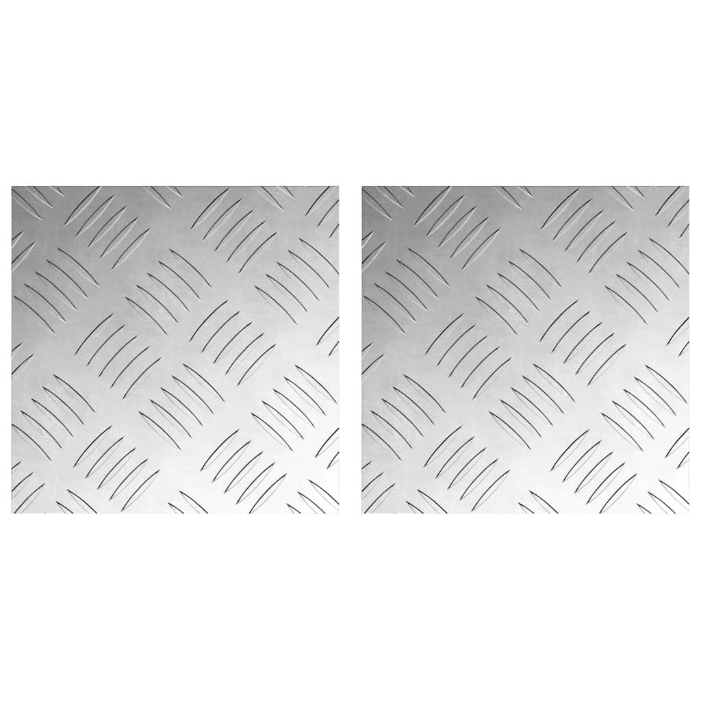 Trap Tread Vierkant 2 pcs Zilver 20 x 20 cm Aluminium is nu te koop bij PeponiXL, paradijselijk wonen!