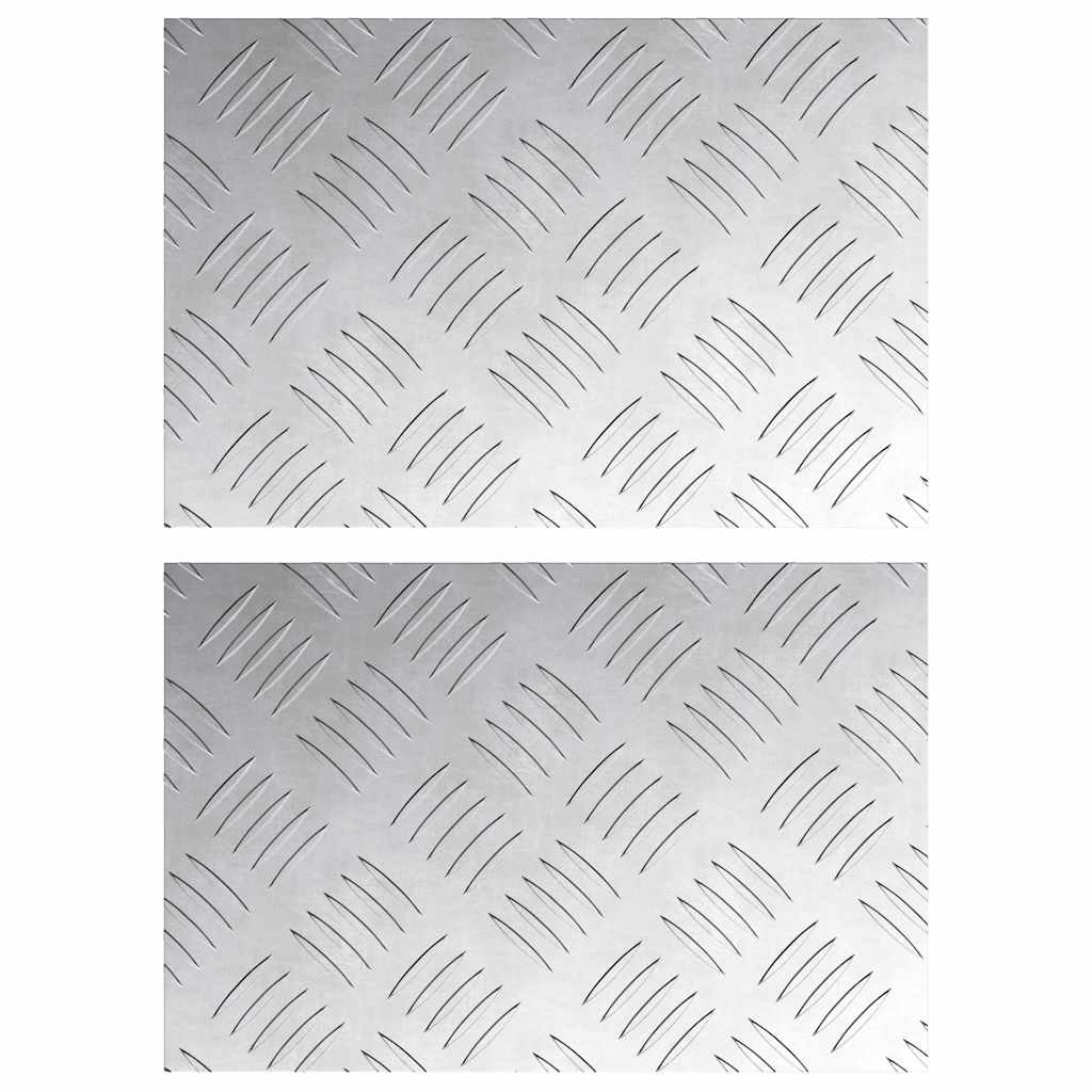 Trap Tread Rechthoekig 2 pcs Zilver 30 x 20 cm Aluminium is nu te koop bij PeponiXL, paradijselijk wonen!