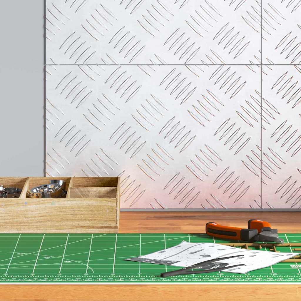 Trap Tread Rechthoekig 4 pcs Zilver 30 x 20 cm Aluminium is nu te koop bij PeponiXL, paradijselijk wonen!