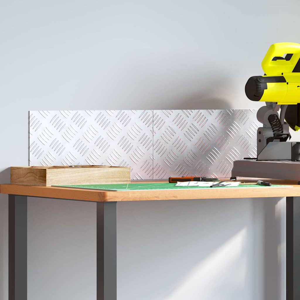 Trap Tread Rechthoekig 2 pcs Zilver 40 x 20 cm Aluminium is nu te koop bij PeponiXL, paradijselijk wonen!