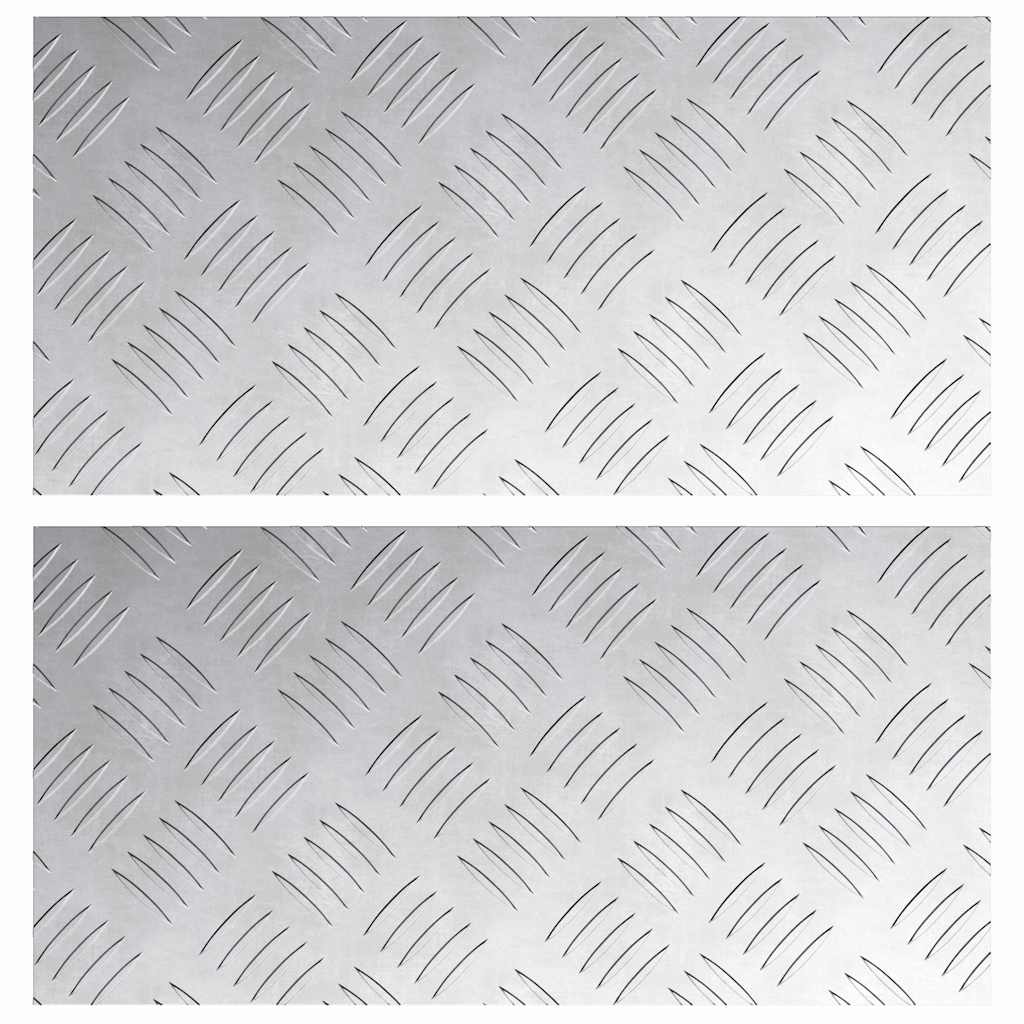 Trap Tread Rechthoekig 2 pcs Zilver 40 x 20 cm Aluminium is nu te koop bij PeponiXL, paradijselijk wonen!
