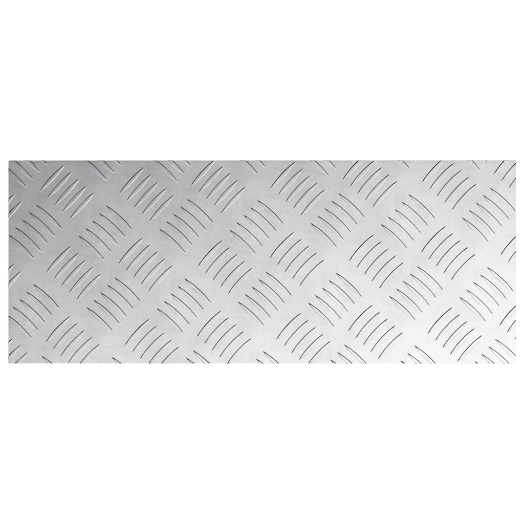 Trap Tread Rechthoekig 4 pcs Zilver 50 x 20 cm Aluminium is nu te koop bij PeponiXL, paradijselijk wonen!