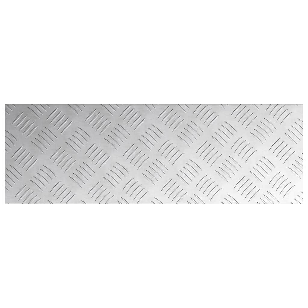 Trap Tread Rechthoekig 2 pcs Zilver 60 x 20 cm Aluminium is nu te koop bij PeponiXL, paradijselijk wonen!