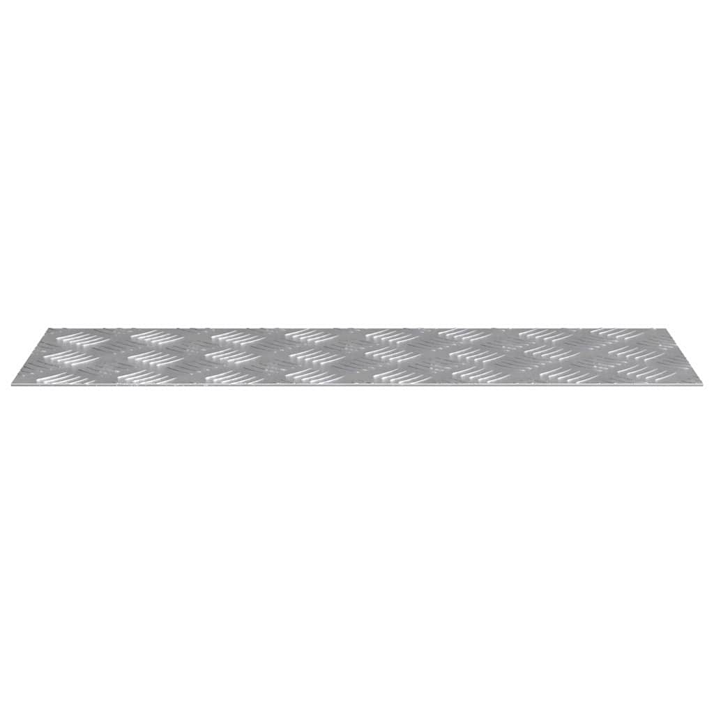 Trap Tread Rechthoekig 2 pcs Zilver 60 x 20 cm Aluminium is nu te koop bij PeponiXL, paradijselijk wonen!