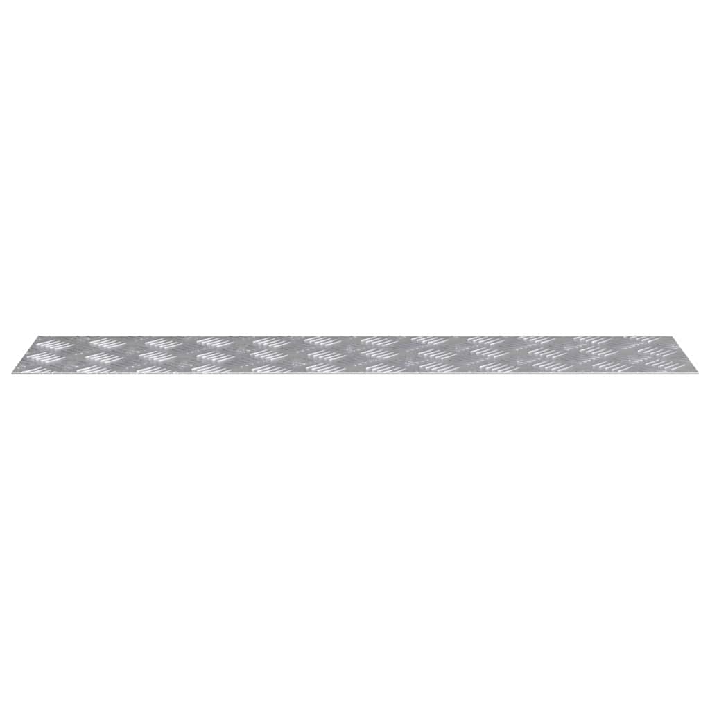 Trap Tread Rechthoekig 2 pcs Zilver 90 x 20 cm Aluminium is nu te koop bij PeponiXL, paradijselijk wonen!