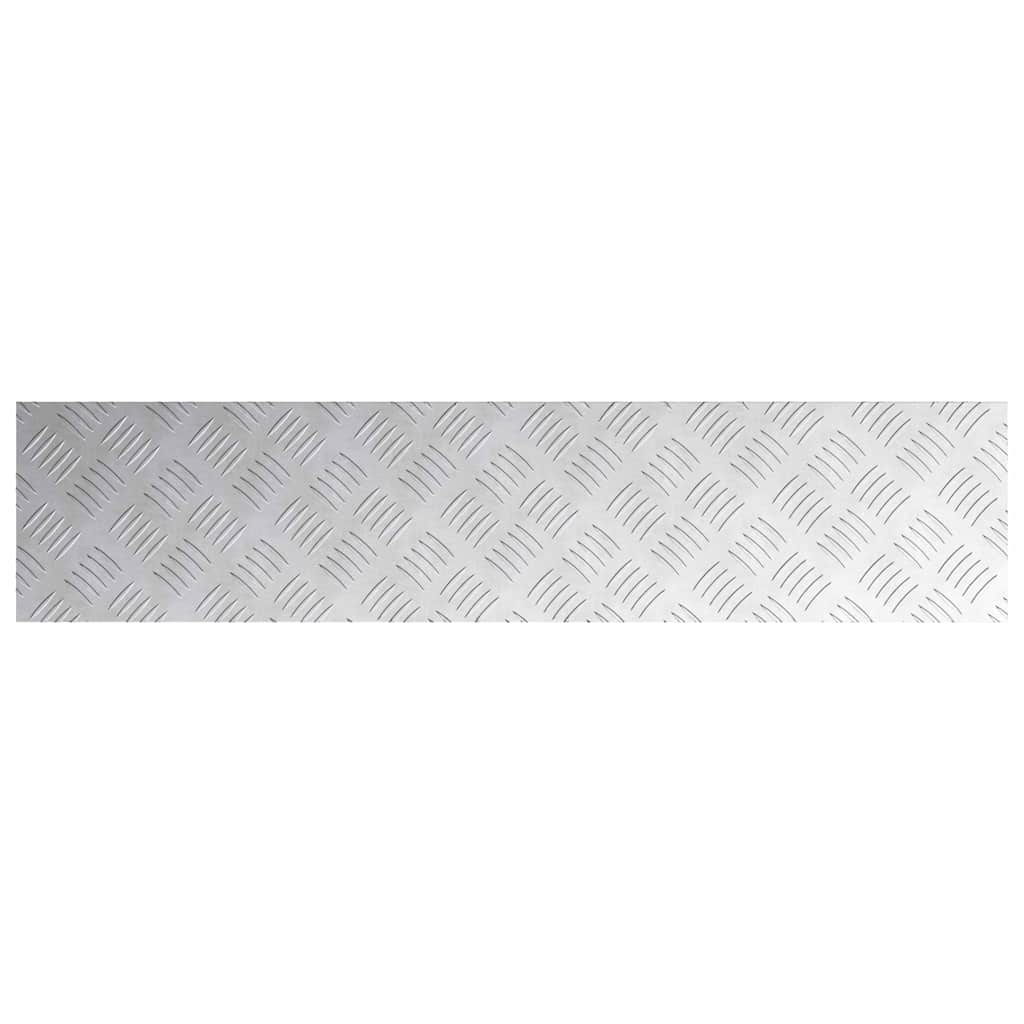 Trap Tread Rechthoekig 2 pcs Zilver 90 x 20 cm Aluminium is nu te koop bij PeponiXL, paradijselijk wonen!
