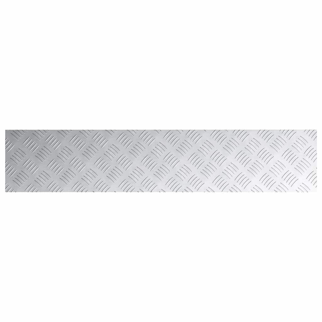 Trap Tread Rechthoekig 2 pcs Zilver 100 x 20 cm Aluminium is nu te koop bij PeponiXL, paradijselijk wonen!
