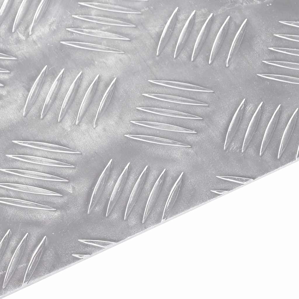 Trap Tread Rechthoekig 4 pcs Zilver 100 x 20 cm Aluminium is nu te koop bij PeponiXL, paradijselijk wonen!