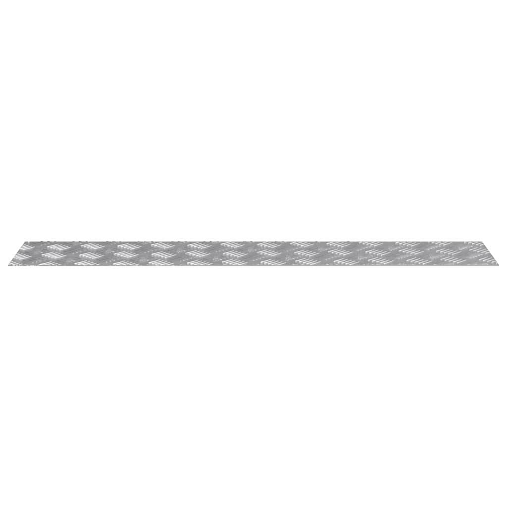 Trap Tread Rechthoekig 4 pcs Zilver 100 x 20 cm Aluminium is nu te koop bij PeponiXL, paradijselijk wonen!