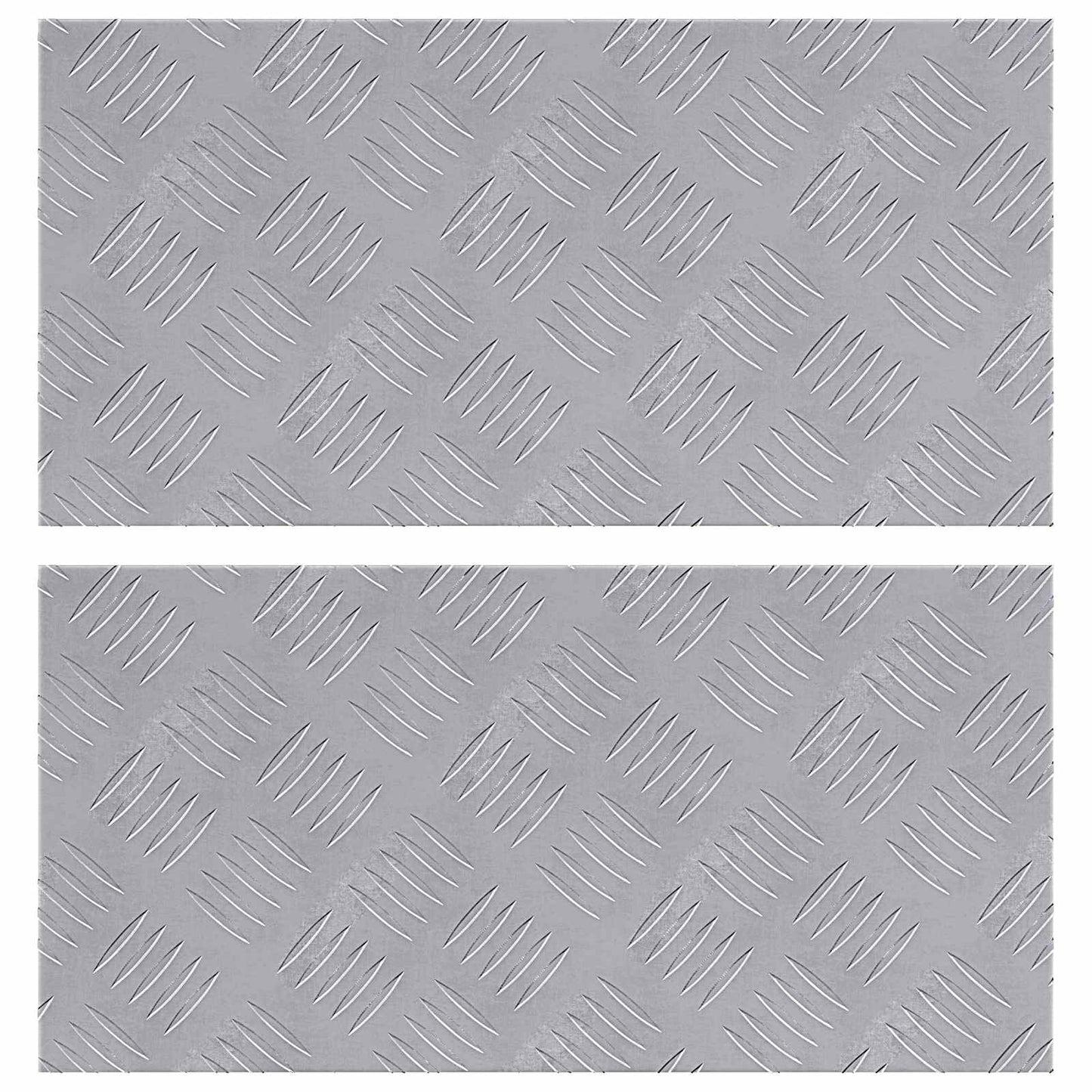 Trap Tread Rechthoekig 2 pcs Zilver 50 x 25 cm Aluminium is nu te koop bij PeponiXL, paradijselijk wonen!