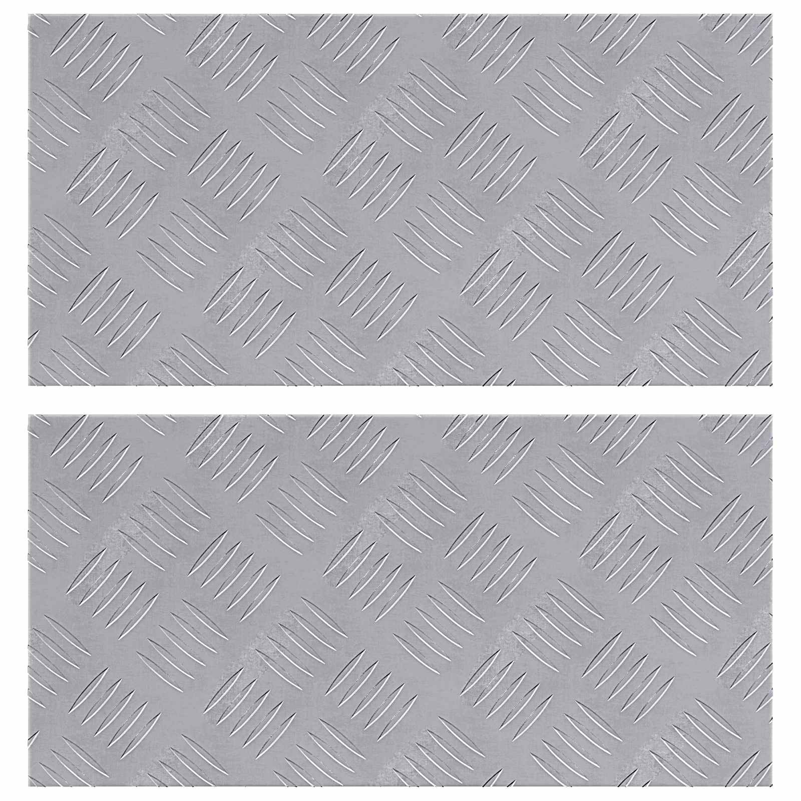 Trap Tread Rechthoekig 2 pcs Zilver 50 x 25 cm Aluminium is nu te koop bij PeponiXL, paradijselijk wonen!