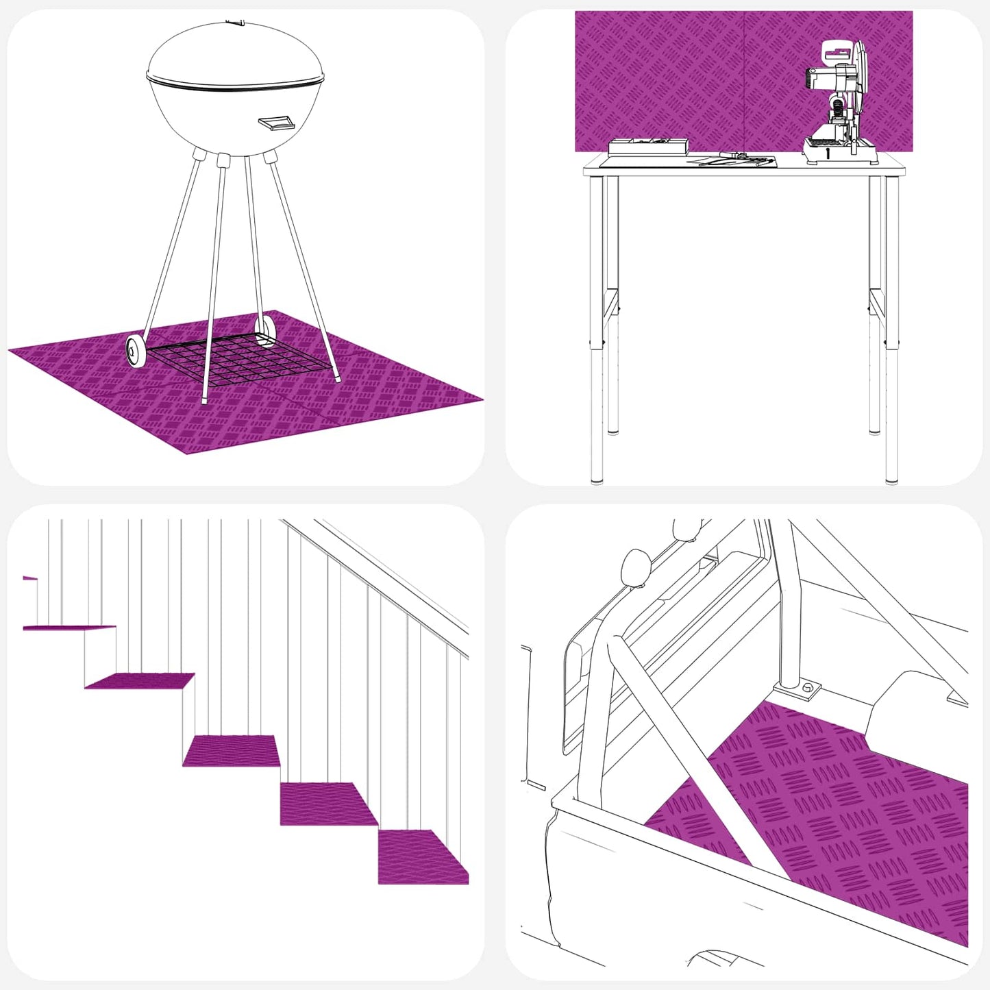 Trap Tread Rechthoekig 2 pcs Zilver 50 x 25 cm Aluminium is nu te koop bij PeponiXL, paradijselijk wonen!