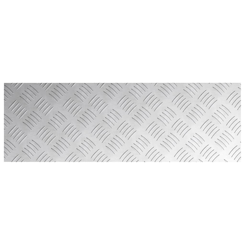 Trap Tread Rechthoekig 2 pcs Zilver 75 x 25 cm Aluminium is nu te koop bij PeponiXL, paradijselijk wonen!