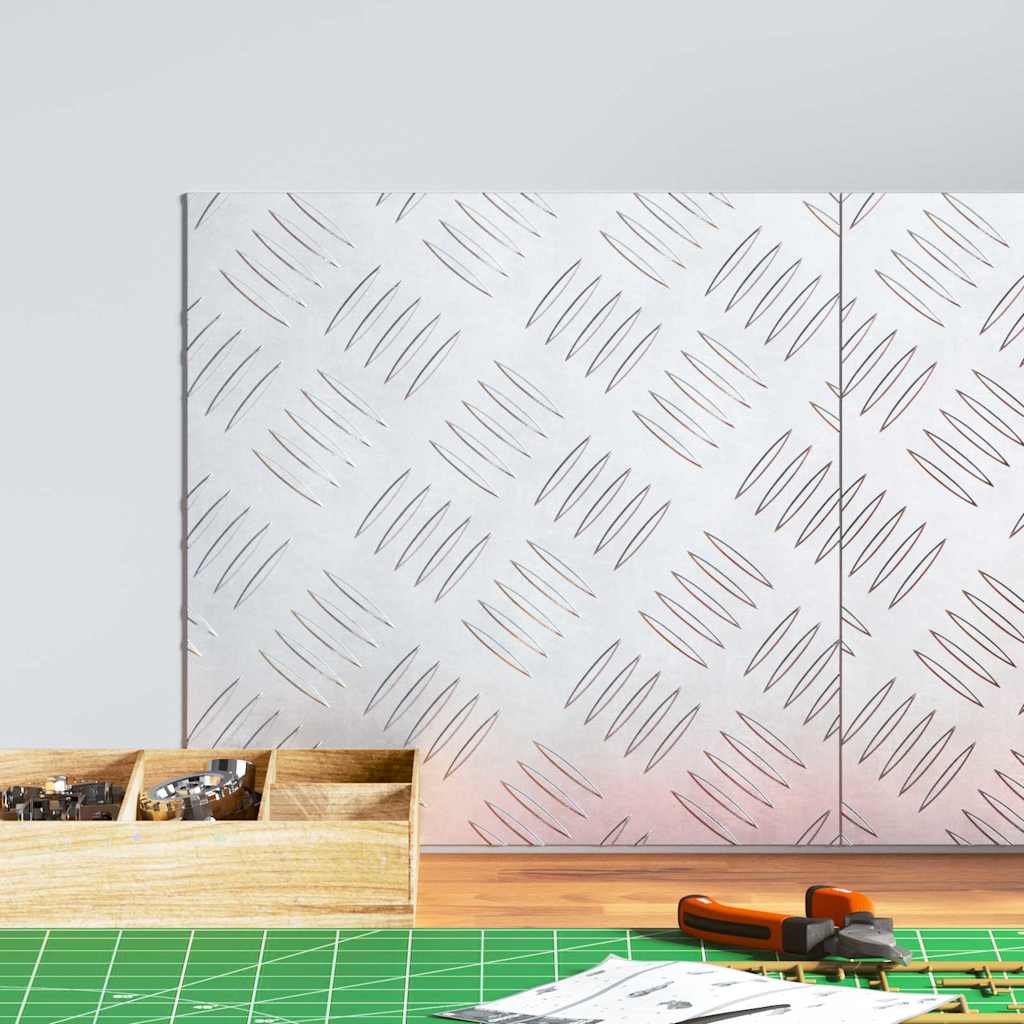 Trap Tread Vierkant 2 pcs Zilver 30 x 30 cm Aluminium is nu te koop bij PeponiXL, paradijselijk wonen!