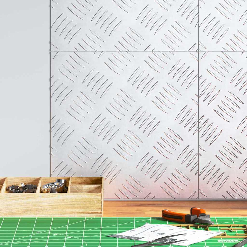 Trap Tread Vierkant 4 pcs Zilver 30 x 30 cm Aluminium is nu te koop bij PeponiXL, paradijselijk wonen!