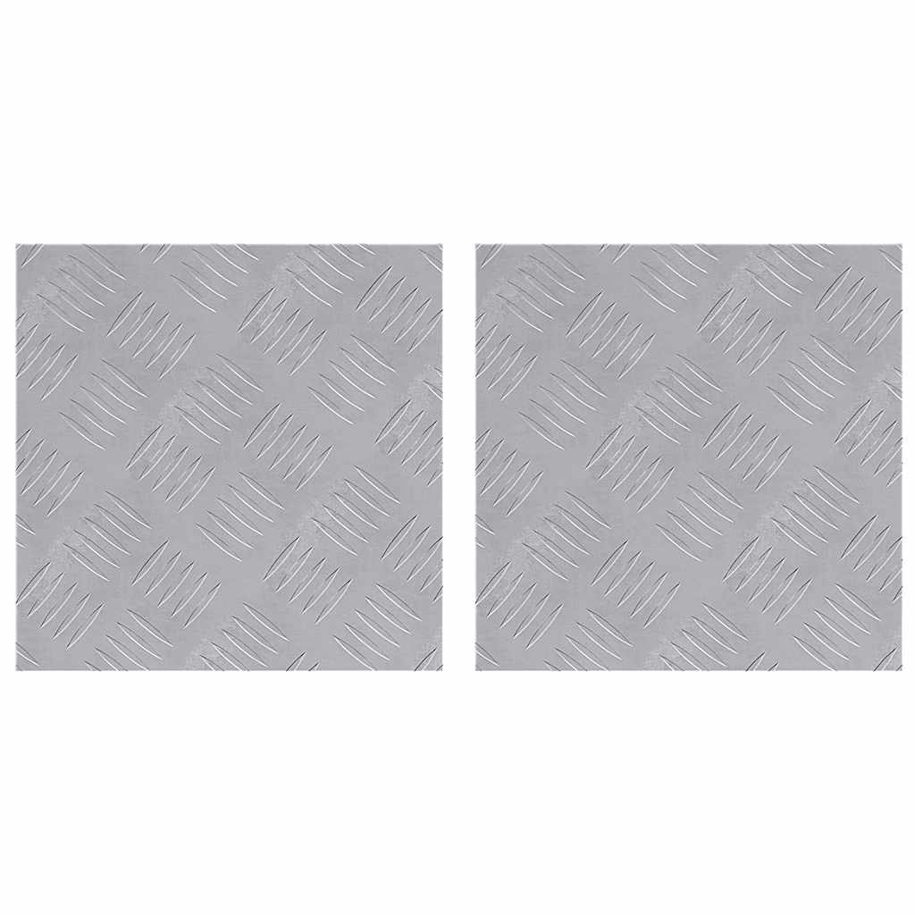 Trap Tread Vierkant 2 pcs Zilver 30 x 30 cm Aluminium is nu te koop bij PeponiXL, paradijselijk wonen!