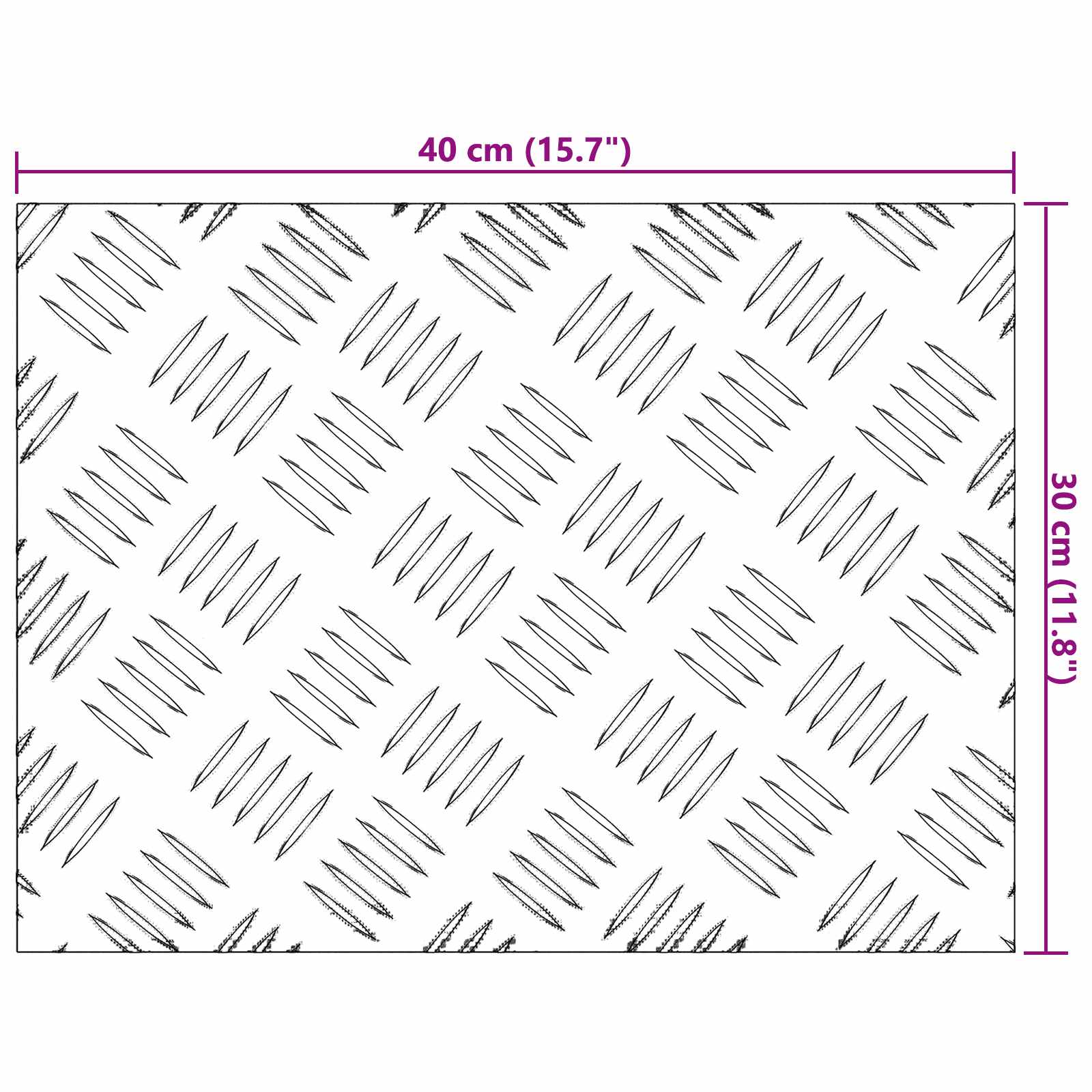 Trap Tread Rechthoekig 2 pcs Zilver 40 x 30 cm Aluminium is nu te koop bij PeponiXL, paradijselijk wonen!