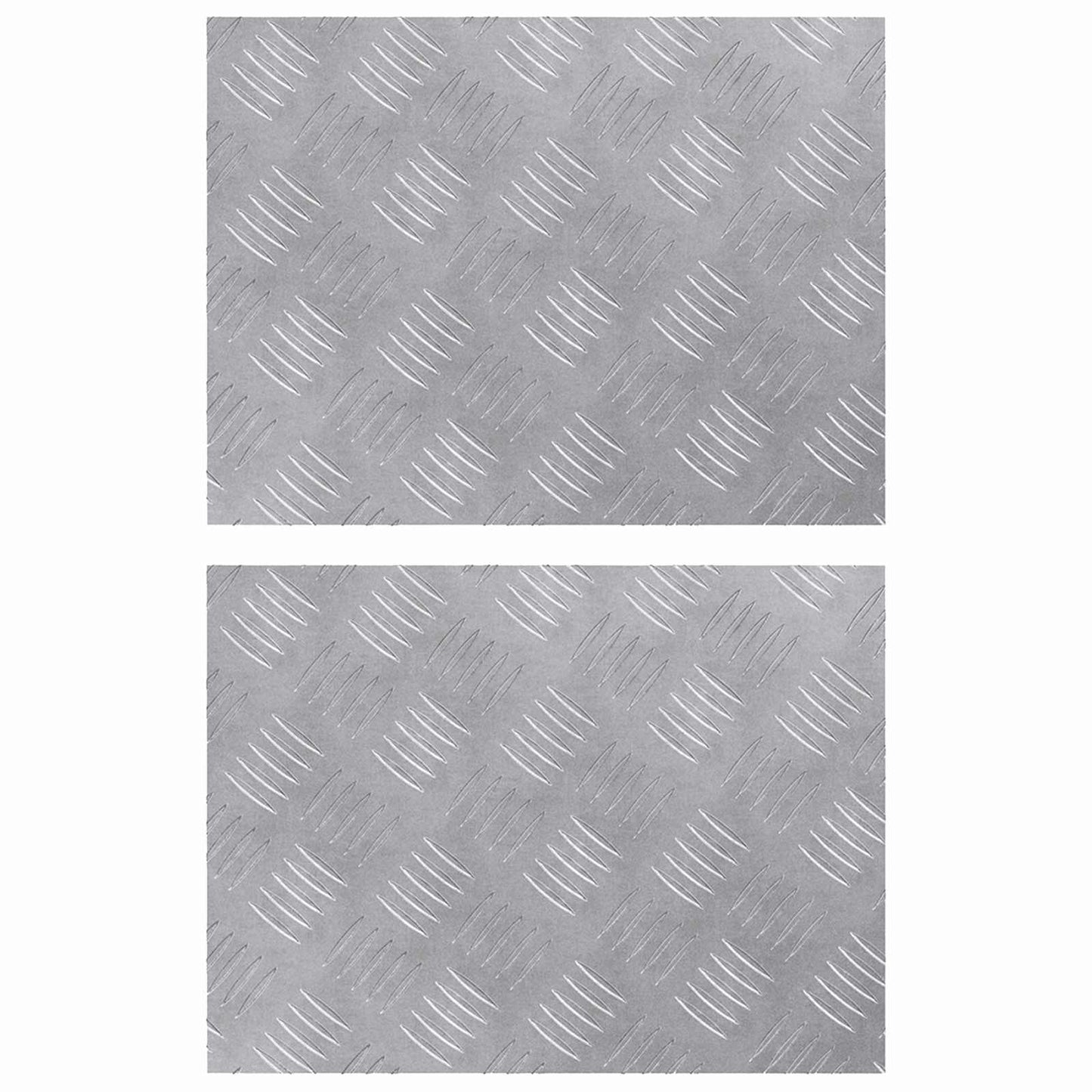 Trap Tread Rechthoekig 2 pcs Zilver 40 x 30 cm Aluminium is nu te koop bij PeponiXL, paradijselijk wonen!