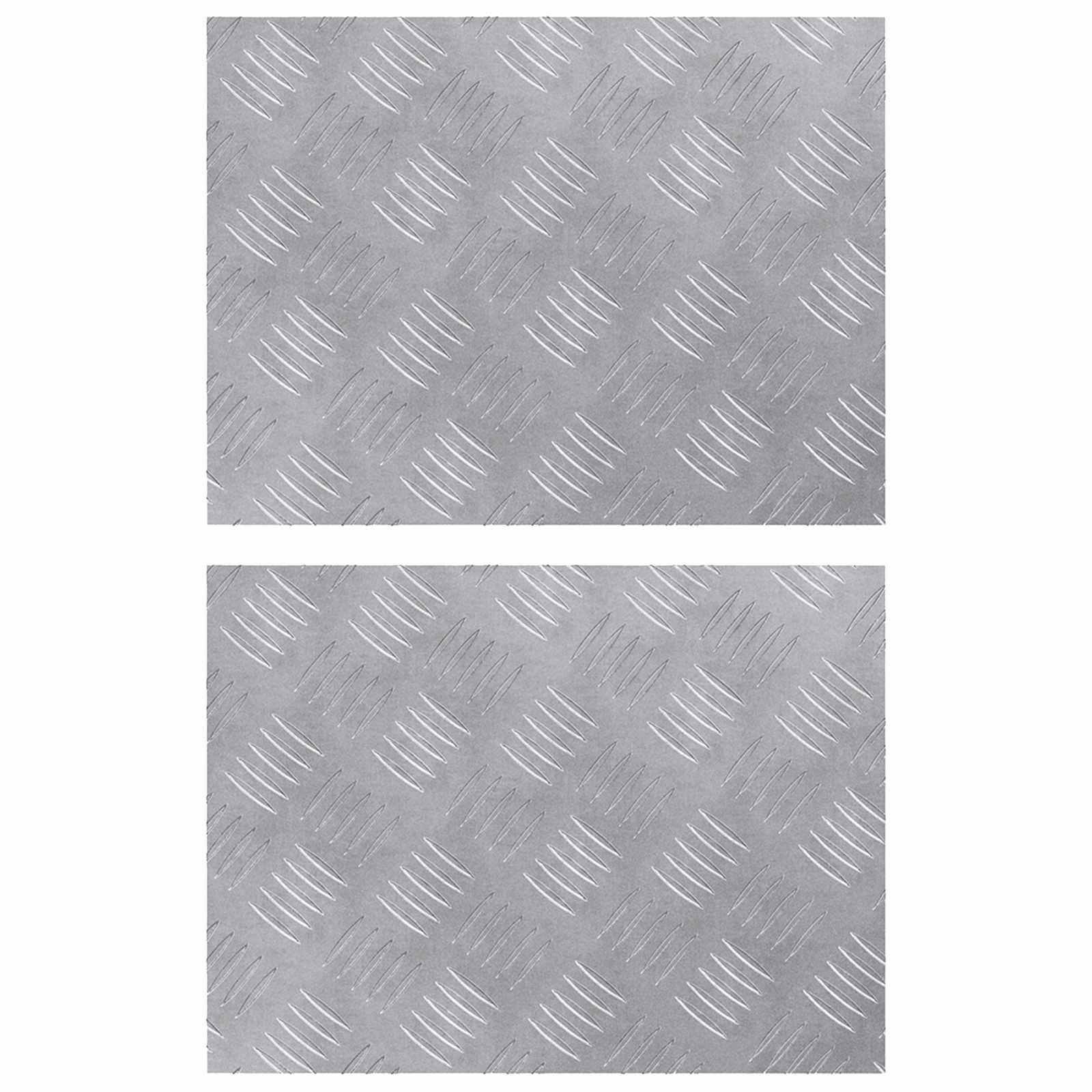 Trap Tread Rechthoekig 2 pcs Zilver 40 x 30 cm Aluminium is nu te koop bij PeponiXL, paradijselijk wonen!