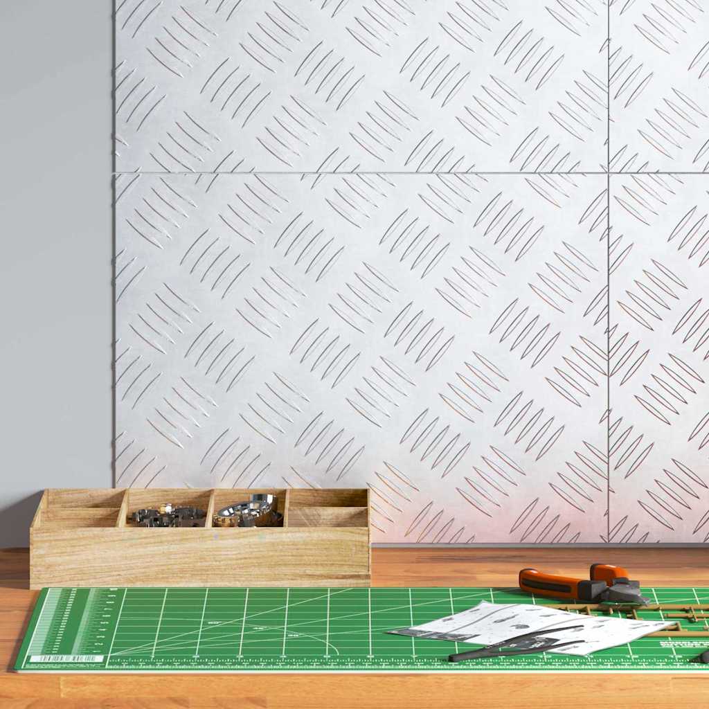 Trap Tread Rechthoekig 4 pcs Zilver 40 x 30 cm Aluminium is nu te koop bij PeponiXL, paradijselijk wonen!
