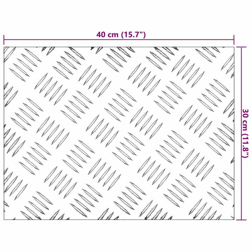Trap Tread Rechthoekig 4 pcs Zilver 40 x 30 cm Aluminium is nu te koop bij PeponiXL, paradijselijk wonen!