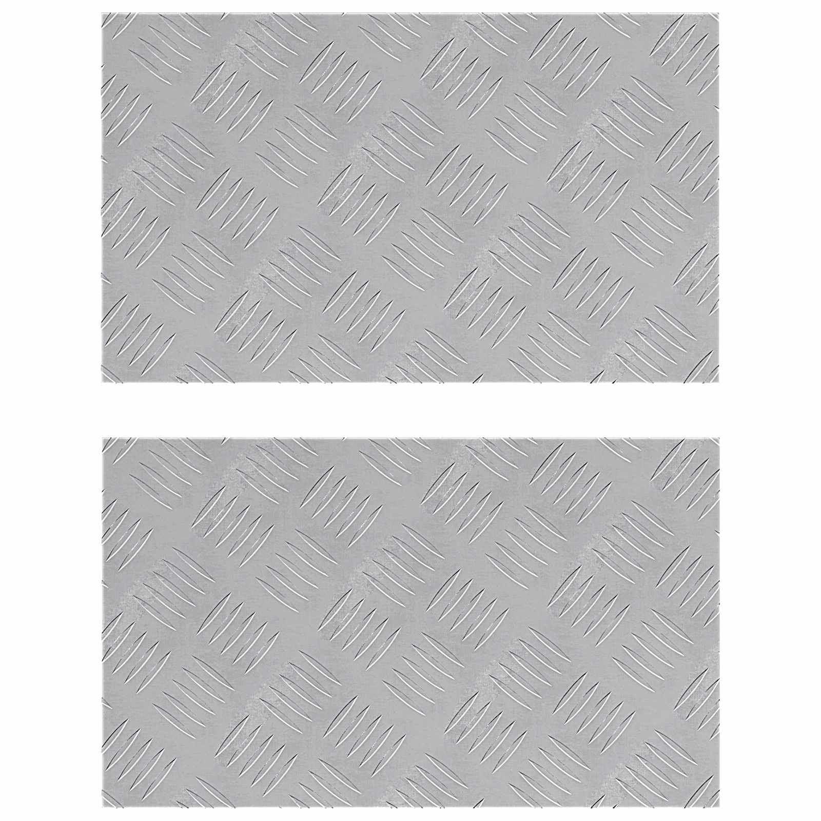 Trap Tread Rechthoekig 2 pcs Zilver 50 x 30 cm Aluminium is nu te koop bij PeponiXL, paradijselijk wonen!