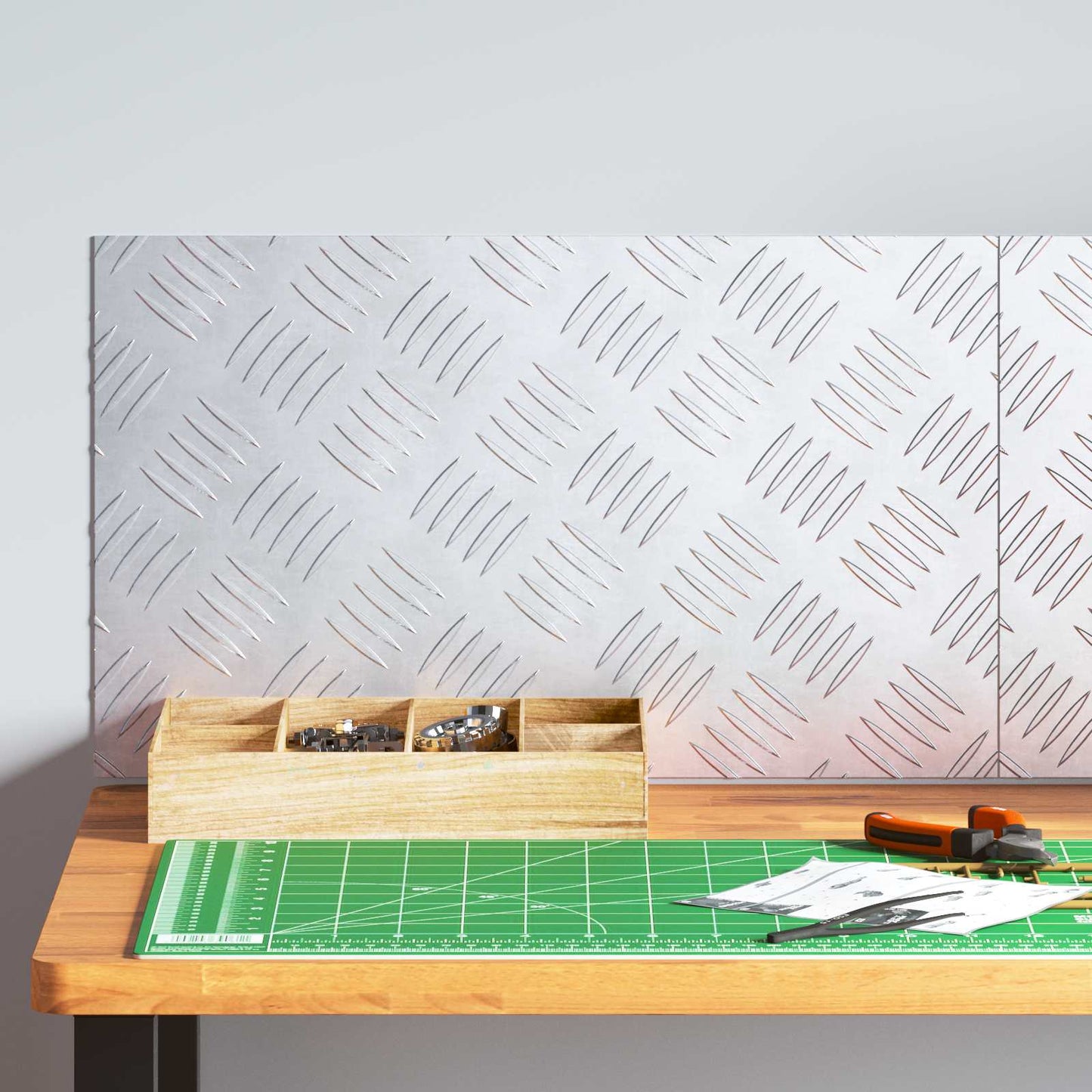 Trap Tread Rechthoekig 2 pcs Zilver 50 x 30 cm Aluminium is nu te koop bij PeponiXL, paradijselijk wonen!