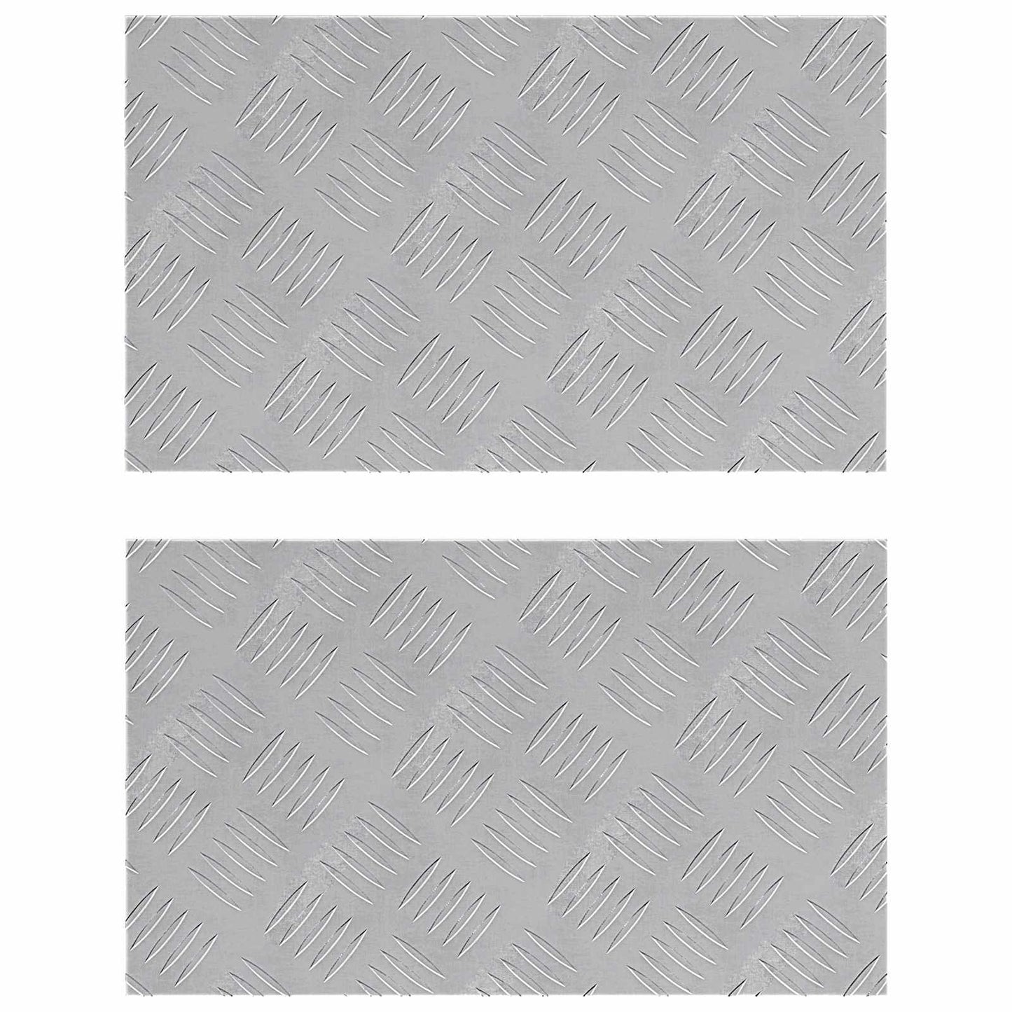 Trap Tread Rechthoekig 2 pcs Zilver 50 x 30 cm Aluminium is nu te koop bij PeponiXL, paradijselijk wonen!