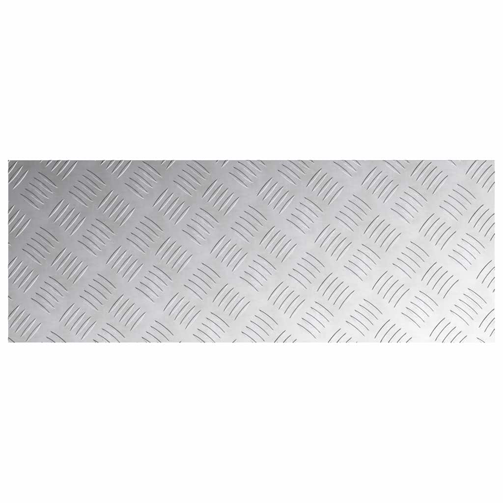 Trap Tread Rechthoekig 2 pcs Zilver 80 x 30 cm Aluminium is nu te koop bij PeponiXL, paradijselijk wonen!