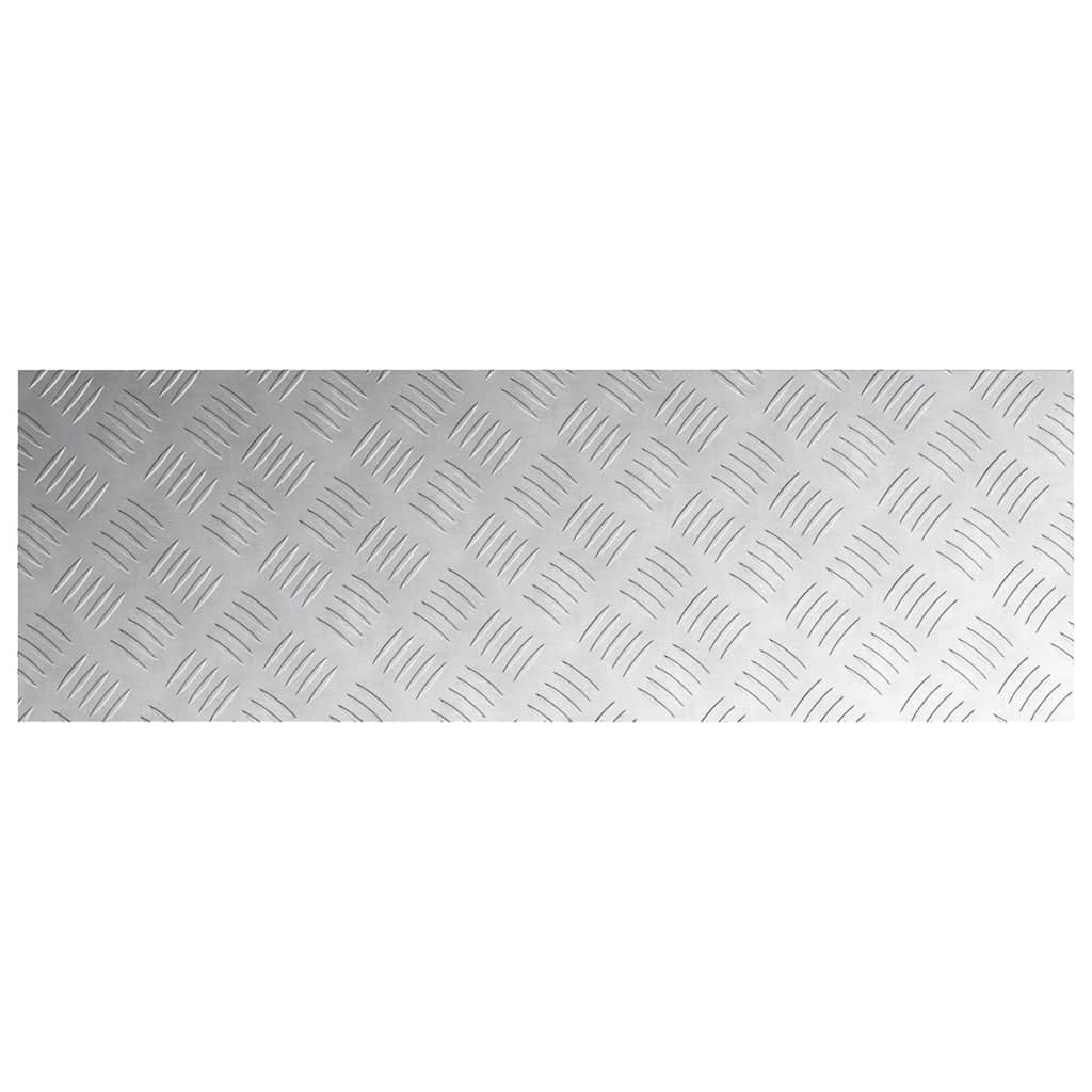 Trap Tread Rechthoekig 2 pcs Zilver 90 x 30 cm Aluminium is nu te koop bij PeponiXL, paradijselijk wonen!