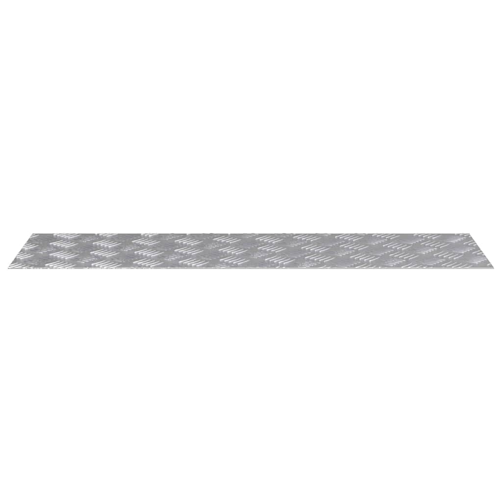 Trap Tread Rechthoekig 4 pcs Zilver 100 x 30 cm Aluminium is nu te koop bij PeponiXL, paradijselijk wonen!