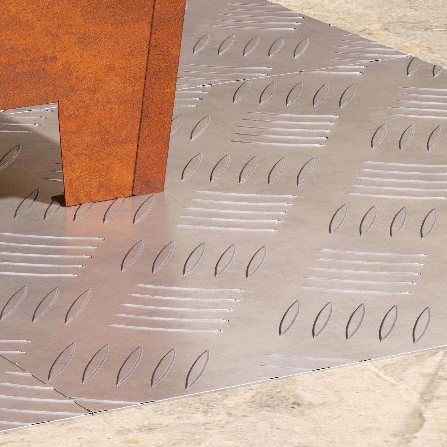 Trap Tread Vierkant 4 pcs Zilver 40 x 40 cm Aluminium is nu te koop bij PeponiXL, paradijselijk wonen!