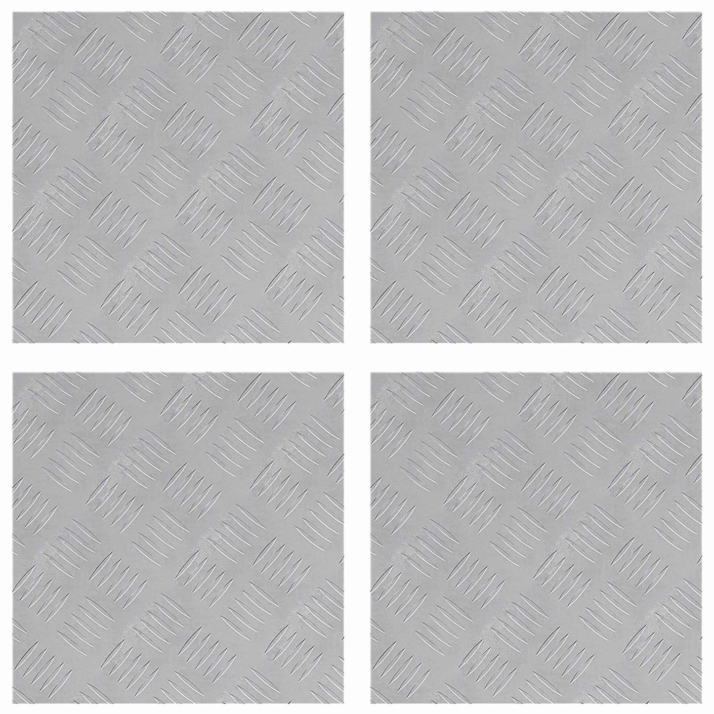 Trap Tread Vierkant 4 pcs Zilver 40 x 40 cm Aluminium is nu te koop bij PeponiXL, paradijselijk wonen!